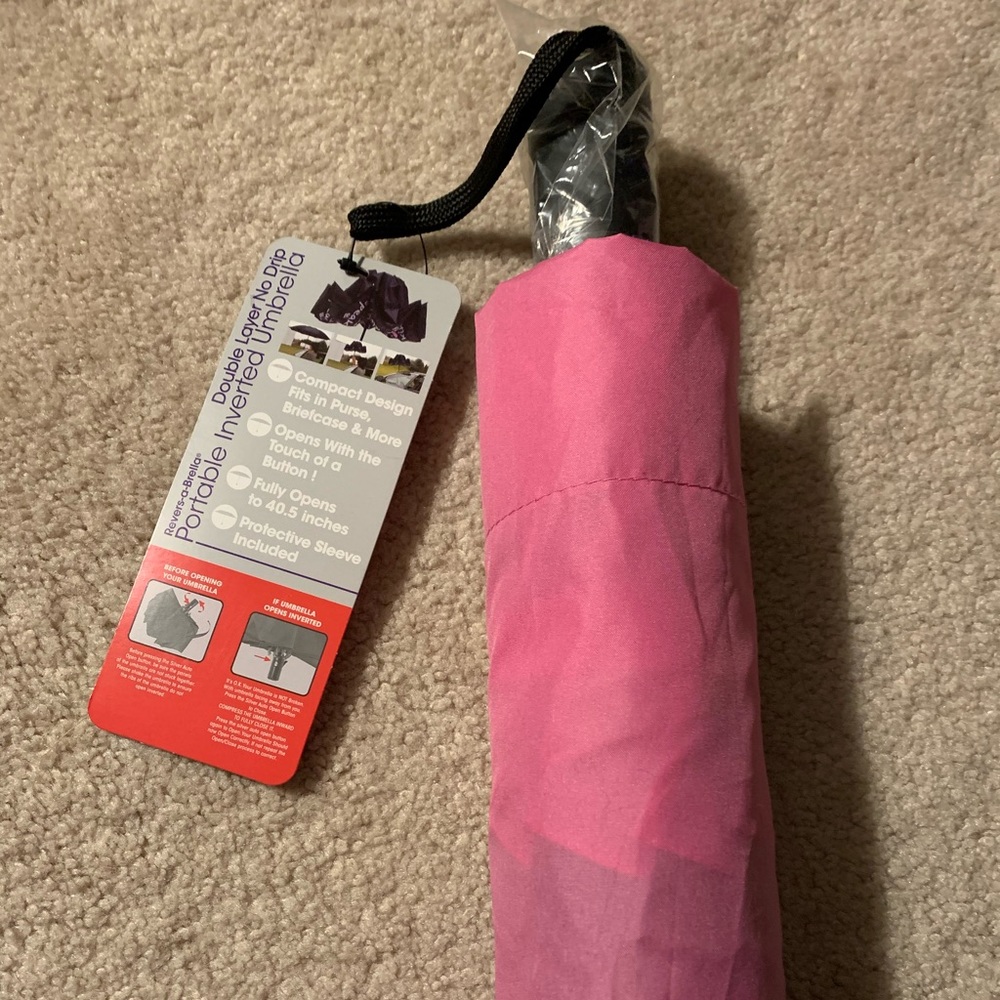 Reverse a brella - pink/black